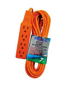 Extensión Eléctrica Uso Rudo Multicontacto Naranja/3M/5M/7M/15M, adaptador de regleta para el hogar y la Oficina. - Tipo de Enchufe A USA (110-127V) - Ver 10