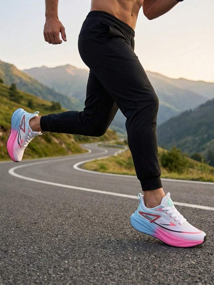 Jifffly Giày chạy bộ chuyên nghiệp mới mùa xuân 2026 dành cho nam và nữ, giày thể thao đế mềm nhẹ, thoáng khí, giảm sốc, có lưới thoáng khí, chống trượt. - trắng - Xem 3