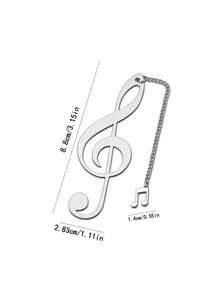 1 chiếc kẹp đánh dấu trang hình khóa Sol bằng kim loại bạc, kẹp đánh dấu trang hình nốt nhạc rỗng sáng tạo, phụ kiện đọc sách chủ đề âm nhạc, văn phòng phẩm trang nhã cho học sinh, quà tặng tốt nghiệp cho giáo viên dạy piano, quà lưu niệm phong cách . - Dấu trang hình nốt nhạc - Xem 13