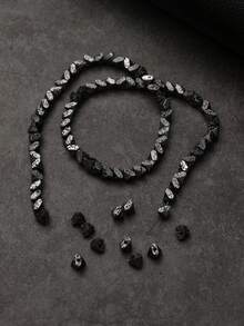 5-10毫米金银色不对称赤铁矿珠子 - DIY手链和项链首饰制作材料 - 彩色 - 查看 24