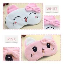ATOMUS 1pc Cute Cartoon Cat Eye Mask, Sleep Nap Blackout Eye Mask, Relieve Eye Fatigue - Multicolor - View 2