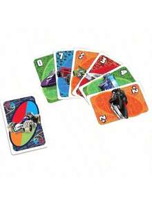 Mattel Game Hot Wheels UNO Matching Card Game Featuring 112 Cards With Hot Wheels Graphics, Fun Multi-Player Card Game, Party Card Game For 7+ & Adults, Ideal For Social Gatherings & Events, Game Night Fun, Great Gift For Fans & Teens,Party Favors - Multicolor - View 6