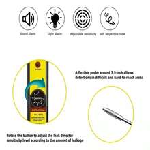 Detector de fugas de refrigerante de gas halógeno CFC HFC R134a R410a R22a HVAC Checke - Amarillo - Ver 3