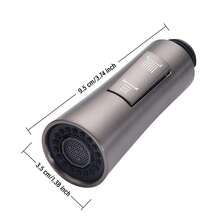 1 pieza Cabezal de repuesto para grifo extraíble de cocina, boquilla dedicada para fregadero de verduras, a prueba de salpicaduras, accesorios de adaptador rotativo presurizado - Multicolor - Ver 6