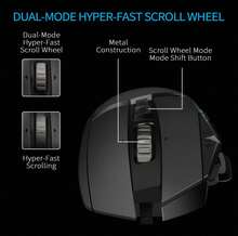 Logitech G502 HERO Wired Mouse: HERO 25K Sensor + 11 Programmable Buttons, 5 Customizable Weights, LIGHTSYNC Aura Sync - View 4