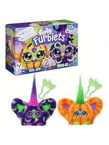 Hasbro Furby Furblets Bub-Lee 迷你朋友，45 种以上音效和音乐，只会说 Furbish 语，电子毛绒玩具，粉色和白色，返校礼物，适合 6 岁及以上儿童 - 彩色 - 查看 34