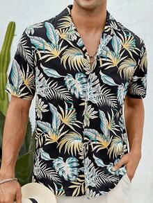 Summer Hawaiian Floral Short Sleeve Polo For Men - A508D-AL23675 - 查看 3
