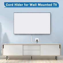 1pc 5/3/2/1m Self-Adhesive Floor Cord Cover Cable Sleeve, Anti-Extrusion Wear-Resistant Wiring Duct, Durable Wire Organizer Cable Protector For Home Office Floor Wire Management - A - View 10