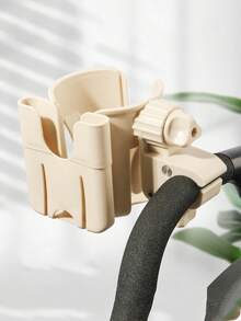 多功能婴儿推车杯架兼手机支架，带奶瓶和手机支架，可调节夹子，适合0-6岁儿童 - 安装简便 - 黑色 - 查看 17