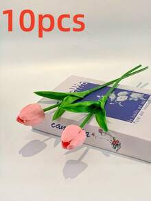 Bó hoa tulip nhân tạo cao cấp gồm 30 bông, thích hợp làm quà tặng đám cưới, trang trí nhà cửa, khách sạn, tiệc tùng, ngày Valentine và năm mới. - Nhiều màu - Xem 18