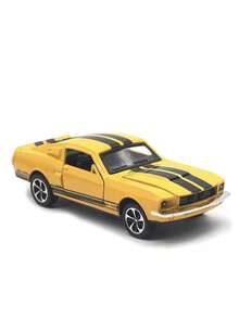 A Multi-Color Option Available-Vintage 1967 Mustang GT500 Model Car 1:32 Diecast Metal Toy - Pull Back Action, Openable Doors, Educational Toy For Boys Birthday Gift - Multicolor - View 5
