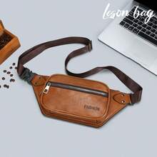 Retro Floral Plaid Waist Bag | Multi-Zipper Waist Crossbody Bag - Multicolor - View 3