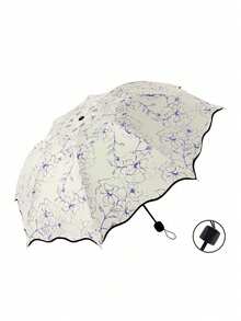 70% OFF Compact Automatic Folding Umbrella, Dual-Use Sun & Rain Umbrella With Black Coating, Lightweight And Portable Single-Person Umbrella - Multicolor - View 11