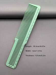 19 Styles Hair Styling Comb Set, 1pc/3pcs/4pcs/6pcs Hair Cutting Comb Kits, Heat Resistant Material, Durable, With Ruler, Suitable For Men, Women, Long/Short Hair, Professional Salon, Barbershop, Home Styling, Wedding Makeup, Travel Essentials - Mint Green - View 22