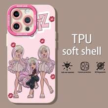 Funda para teléfono con diseño de muñeca , compatible con teléfonos   17,  16 Pro Max,  15 Pro Max,  13 y  12. Fabricada en TPU, ofrece una mayor protección para la lente y un diseño elegante que proporciona una protección integral contra golpes y caídas con un aspecto moderno. Es el regalo perfecto para familiares, amigos, seres queridos, novios, novias y para aniversarios. - Blanco - Ver 2