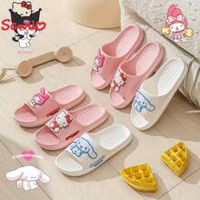 SANRIO 新款休闲软底轻便拖鞋，卡通室内拖鞋，防滑浴室淋浴拖鞋，可爱人字拖 - 女款拖鞋 - 查看 3