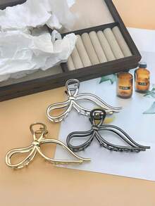 1包11.5厘米镂空蝴蝶结丝带金属发夹，适合日常佩戴、夏季外出、沙滩度假等场合。 - 彩色 - 查看 11