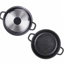 6-Piece Granite Coated Cookware Set, Non-Stick Pots For Induction & Gas Stove, Durable Kitchen Cooking Set With Heat-Resistant Handles 2 Different Sizes Sets. - View 5