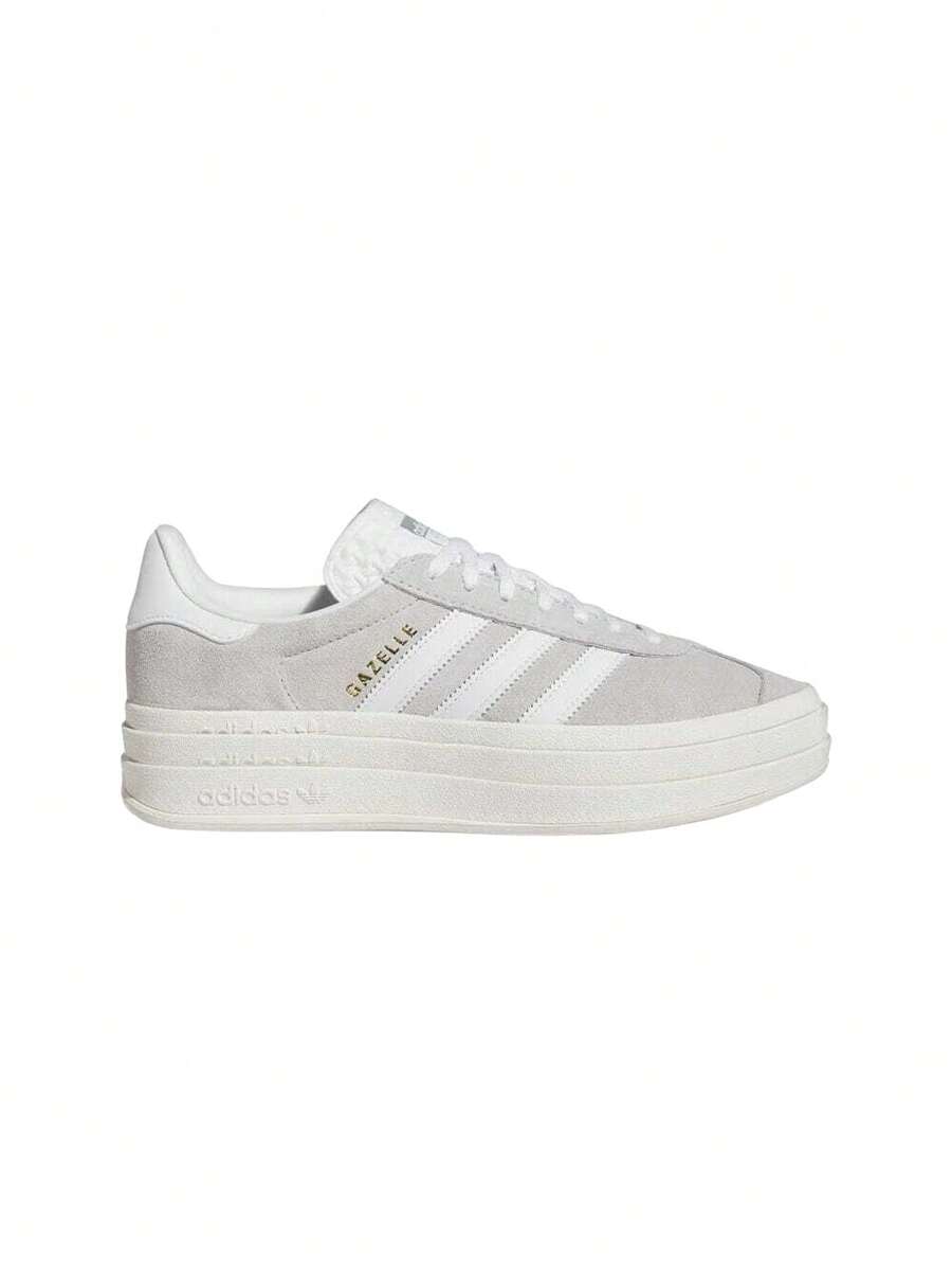 Adidas 男女通用 AOR GAZELLE BOLD W - 灰二/雲白/核心白 - 查看 1