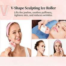 冰波美容球，冰敷球，进口美容仪，热敷球，家用面部和眼部按摩器，冰镇肌肉球 - 藍色 - 查看 7