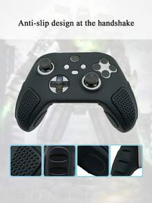 1 Set Compatible With XBOX Series S/X, Game Controller Protective Case + 2 Joystick Caps, Non-Slip Textured Design, Enhanced Grip, Anti-Slip, Anti-Sweat, Anti-Scratch - View 3