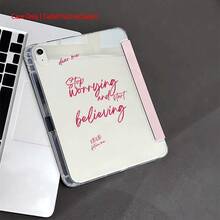 Rosa Rosen Muster Schutzhülle für Tablet - Geeignet für Liebhaber des süßen Stils und Modebegeisterte, aus weichem TPU-Material mit Stiftfach, kompatibel mit iPad 10. Generation 10,9 Zoll 2022/Air 13(M3 2025)/Air 11(M3 2025), kompatibel mit Samsung und anderen - Verschiedenfarbig - Übersicht 9