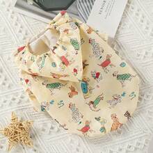 Áo hoodie in hình chó hoạt hình dễ thương – Áo khoác cotton mềm mại dành cho chó và mèo nhỏ. - Màu be - Xem 9