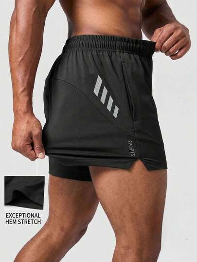 男士运动短裤，多种颜色可选，男士跑步运动短裤，夏季户外速干透气休闲短裤，黑色