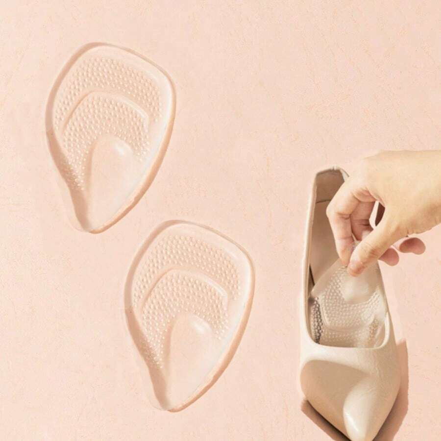 Metatarsal Pad, Silicone Foot Arch Support Insole, Foot Cushion Pad, Foot Sole Cushion, Foot Arch Support Pad - Black - View 1