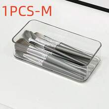 4/5/6/7/8/11pcs Desktop Cosmetic Storage Box, Combination Transparent Plastic Drawer Organizer Set, Transparent Vanity Storage Box, Exquisite Storage Box, Desktop Drawer Divider Organizer Box And Storage Bin, Suitable For Cosmetics, Jewelry, Small Tools In Kitchen, Bedroom, Bathroom, Office, Party Desktop Drawer Decor - Clear - View 13
