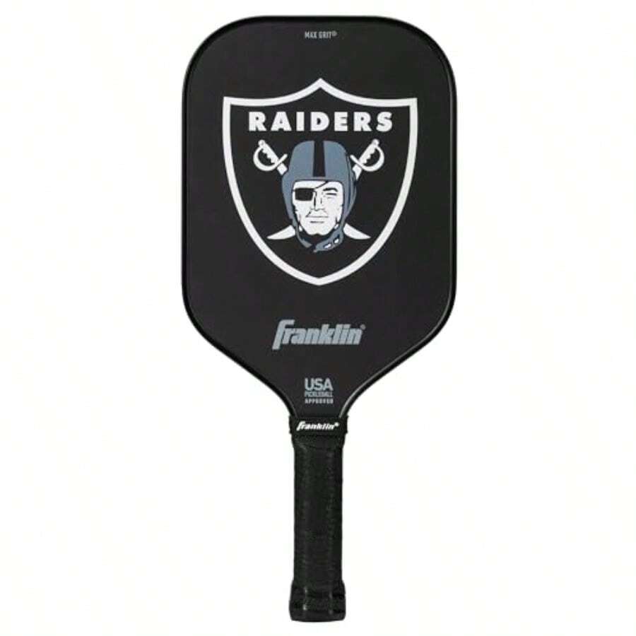 Franklin Sports NFL Team Pickleball Paddle Palas oficiales de Pickleball del equipo de la NFL Palas de Pickleball de calidad premium aprobadas por la USAP USAPA Logotipos auténticos del equipo - de Las Vegas - Ver 1