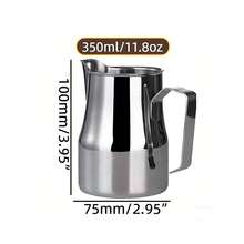 Bình tạo bọt sữa chuyên nghiệp bằng thép không gỉ, bình sữa vòi tròn, cốc tạo bọt sữa cho cà phê latte art (350ml, 450ml, 680ml) - Nhiều màu - Xem 10