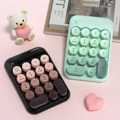  لوحة مفاتيح رقمية Mofii X910 سلسلة الألوان الجديدة: تصميم رش الألوان المختلطة الطازجة، وضعان: سلكي USB + لاسلكي 2.4G، لوحة مفاتيح محمولة صغيرة مناسبة للمالية والمحاسبة وإدخال البيانات والبرمجة (البطاريات غير مشمولة، تتطلب بطارية AAA واحدة)