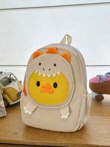 Ba lô Dopamine thời trang dễ thương hình khủng long và vịt hoạt hình, nhẹ, có dây đeo ngực, phù hợp cho nhiều dịp (không kèm mặt dây chuyền) - Nhiều màu - Xem 10