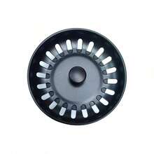 Stainless Steel Basket Sink Strainer With Nail And Rubber Stopper, Universal Type - A - View 5