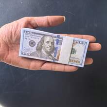 500张仿真美元钞票道具，迷你逼真美元钞票道具，氛围营造道具，耐用纸质材料，适用于家居装饰、派对、生日、圣诞节、复活节、新年等节日，收藏道具 - 查看 6