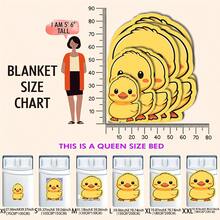 1 pieza Manta de peluche con forma de pato, cama para mascotas, cojín de ventana, funda de sofá, accesorio de fotografía, de múltiples usos y rentable - Amarillo - Ver 3