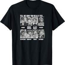 I Love Lucy 8 Days A Week T-Shirt - Black - View 1