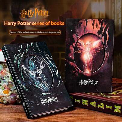  Sổ tay Harry Potter, Sổ nhật ký bìa cứng nhiều màu sắc với họa tiết chòm sao, Sổ tay dành cho sinh viên đại học và học viện, Sổ tay về Hội Phượng Hoàng & Thần Hộ Mệnh, thích hợp cho công việc văn phòng hàng ngày, ghi chép cuộc sống, quà tặng câu lạc bộ sách, quà tặng mùa tốt nghiệp, quà sinh nhật, sổ tay cổ điển [Được cấp phép chính thức]
