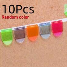 Kunststoff Mini Clips, bunte Notizbuch Etiketten Papier Organizer, Lesezeichen Dekoration, Büroklammern, Schul-Zubehör - Verschiedenfarbig - Übersicht 15