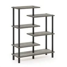 Bookcase - Französische Eiche/Schwarz - Übersicht 5