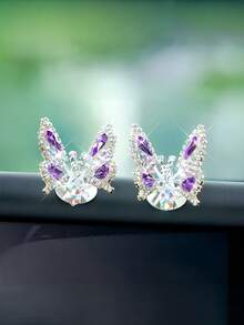 Trang trí xe hơi hình bướm pha lê 3D, 2 cánh bướm đính đá 3D, trang trí nổi 3D, dễ lắp đặt, chống trượt, phù hợp với mọi loại xe, trang trí nội thất xe hơi sang trọng dành cho nữ. - Đồ trang trí - Xem 9