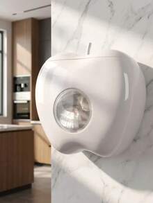 Space-Saving Apple-Shaped Bag Dispenser, Wall-Mounted Plastic Organizer Box For Cling Film And Plastic Bags, Multi-Functional Storage Box With Large Capacity For Garbage Bags, Suitable For Home, Office, Kitchen, Bathroom, Cling Film Rack, Bathroom Accessories, Kitchen Decor, Home Decor - Multicolor - View 2