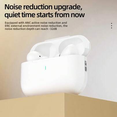 Auriculares inalámbricos Bluetooth, Bluetooth 5.0, con estuche de carga Lightning, talla grande de 24 horas de tiempo de reproducción, emparejamiento fácil con smartphone, auriculares inalámbricos