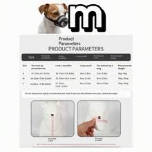 中型犬嘴套 - 柔软舒适，适合中型犬，透气网状设计 | 用于防止咬人、吠叫和啃咬 | 不影响呼吸和饮水 - 黑色 - 查看 7