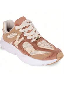 Tênis Vizzano Feminino Chunky Plataforma Original 1440-110 - Bege - Visão 8