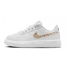 Little Kid's Nike Force 1 Low CH Lace White/Black-White (IR0271 100) - trắng - Xem 1