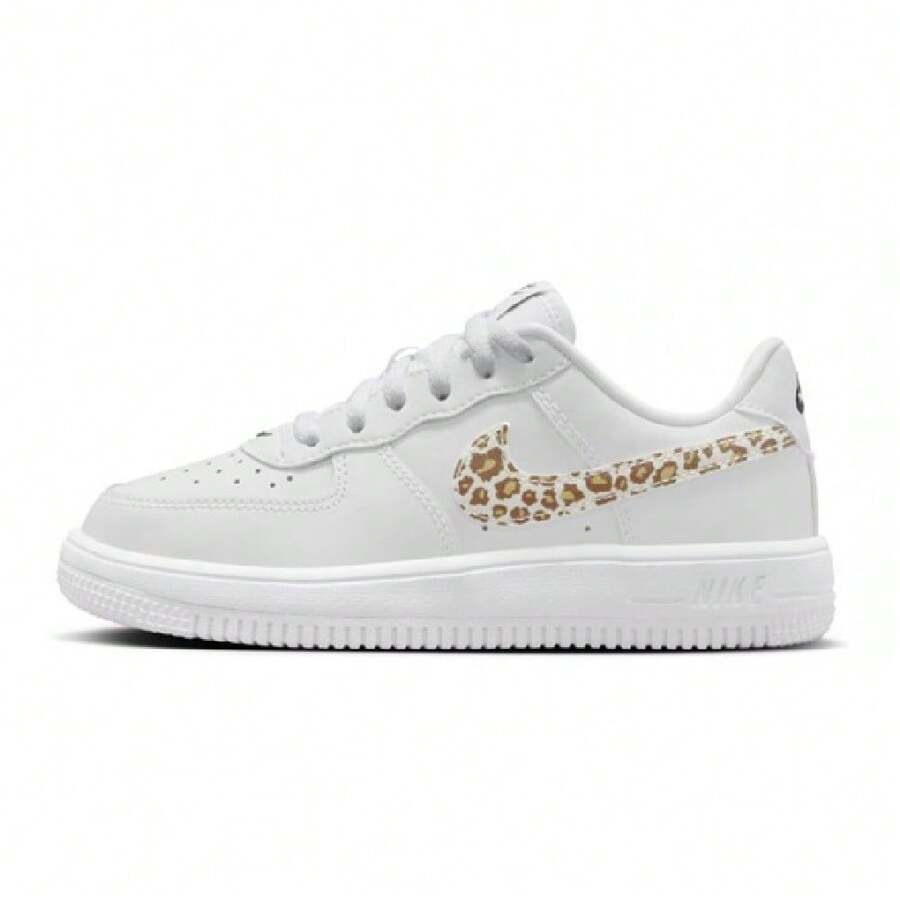 Little Kid's Nike Force 1 Low CH Lace White/Black-White (IR0271 100) - trắng - Xem 1