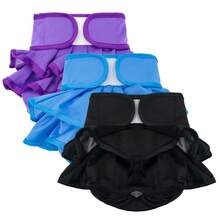 3 Packs Reusable Dog Diapers, Female, Washable, Premium Dog Pads, High Absorbency, Small Female Dog Diapers, Suitable For Heat, Incontinence And Puppy Training - Multicolor - View 14