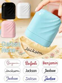 1pc Solid Color Personalized Name Stamp For Students And Business Use, Custom Name Stamp For Clothing, Handwritten Signature Stamp, Personalized Clothing Stamps For Clothes, DIY Customized Cartoon Self Inking Name Seal Stamp, Cartoon, Kawaii, Custom, Customized, Workers, Clients, Students, For Business/Work/ Office, For School, School Supplies, Back To School, For Teacher Gifts, For Dorm Rooms, For Teacher, College Students, University Students, Freshman, Sophomore, Underclassmen, Desert Fall Cozy,Office Decor,Diy - one-size - View 9